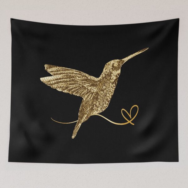 Item preview, golden hummingbird, designed and sold by LYDIA0304.
