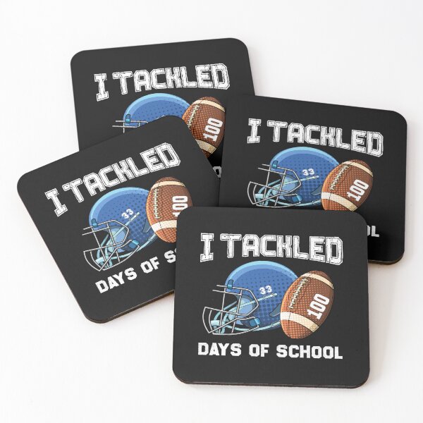 Item preview, I Tackled 100 Days Of School, Funny 100 days of school for teachers & student & Rugby lovers  designed and sold by ArtByKatti.