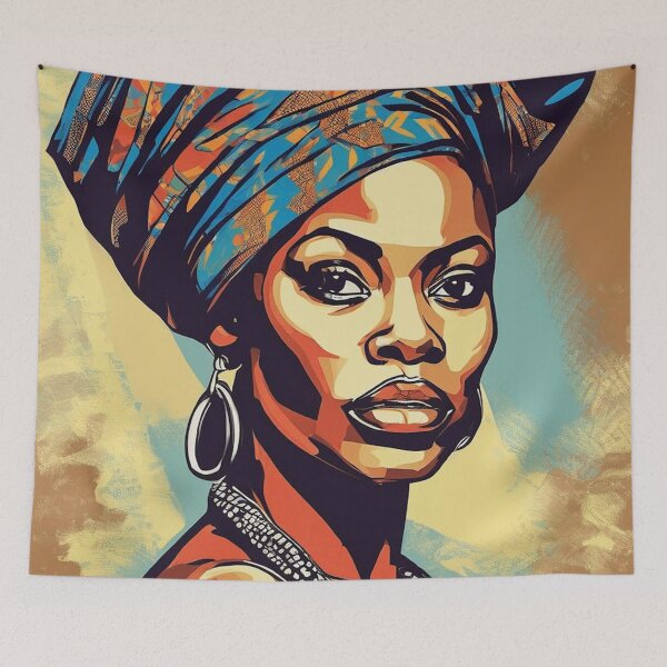 Item preview, Ajua Pop Art Portrait designed and sold by Yzakreativ.
