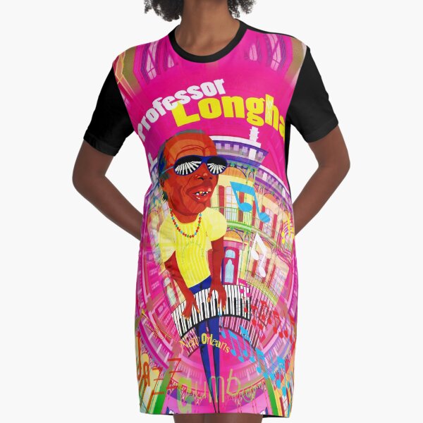 JAZZ GUMBO Professor LONGHAIR Graphic T-Shirt Dress