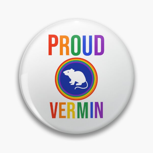 Item preview, Proud vermin rainbow anti Trump design  designed and sold by Rachel the Artist .