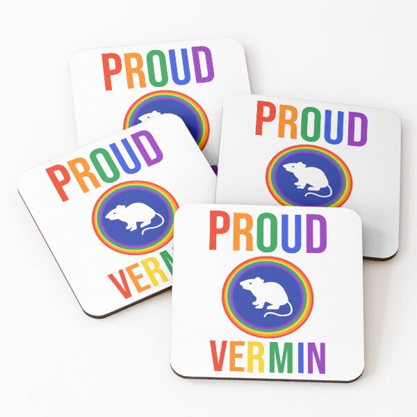 Item preview, Proud vermin rainbow anti Trump design  designed and sold by Rachel the Artist .