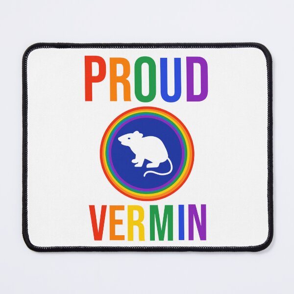 Item preview, Proud vermin rainbow anti Trump design  designed and sold by Rachel the Artist .