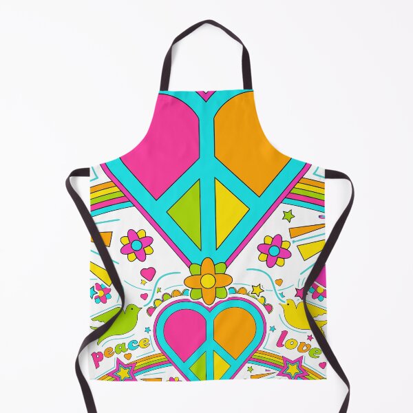 Item preview, retro hippy t-shirt with peace and love phrase designed and sold by Fábio Santos.