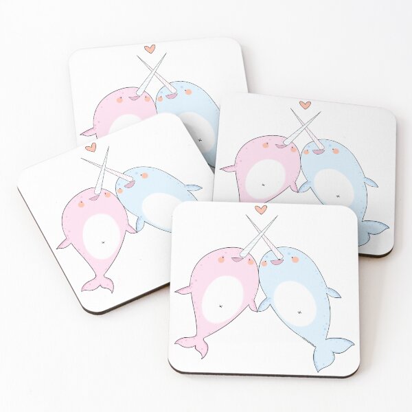 Item preview, narwhal couple designed and sold by Kechuppika.