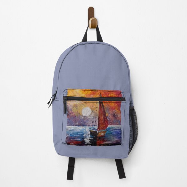 Item preview, Lone boat on ocean at sunset designed and sold by mazarte.