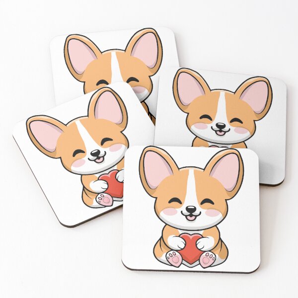 Artikelvorschau, Niedlicher Corgi-Welpe mit Herz entworfen und verkauft von Grey House.