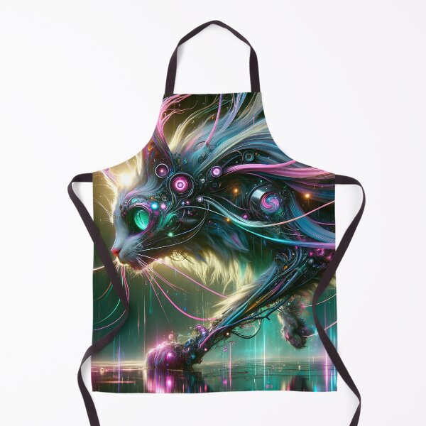 Item preview, Cyber Cat designed and sold by TheCatsCorner.