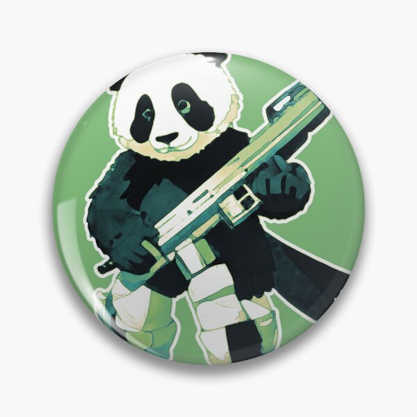 Item preview, Warrior Panda Bear - shades of green designed and sold by TMZartes.