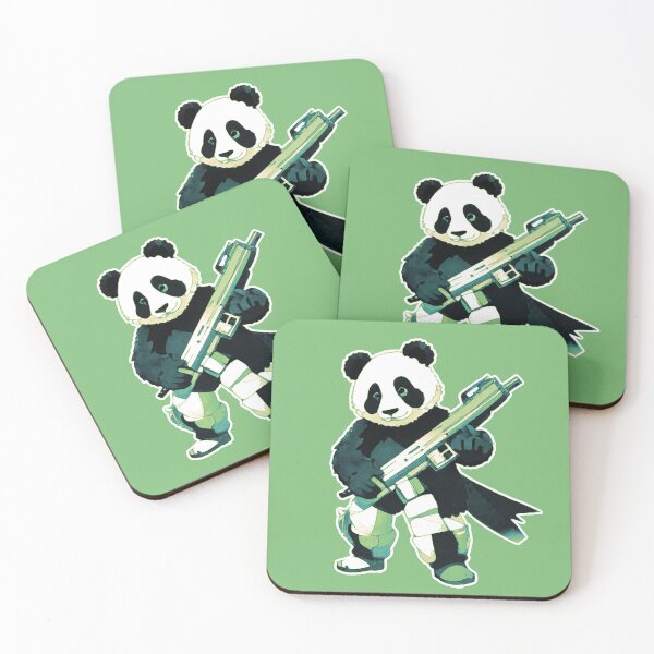 Item preview, Warrior Panda Bear - shades of green designed and sold by TMZartes.
