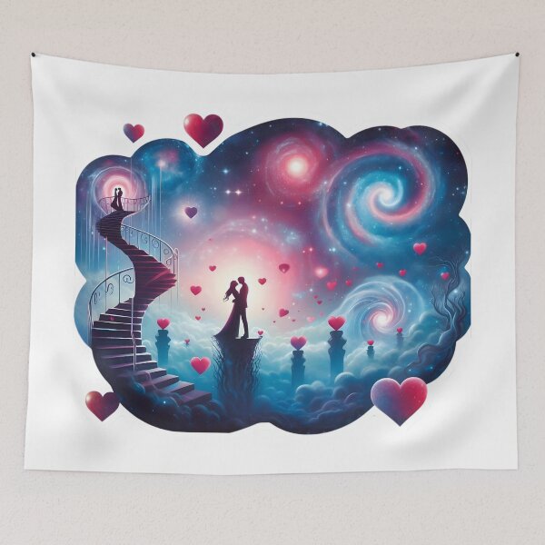 Item preview, Stellar Embrace: Ethereal Love's Ascension designed and sold by AI-Only Creations.