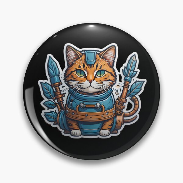 Item preview, Wild fighting cat designed and sold by cuatrilenio.