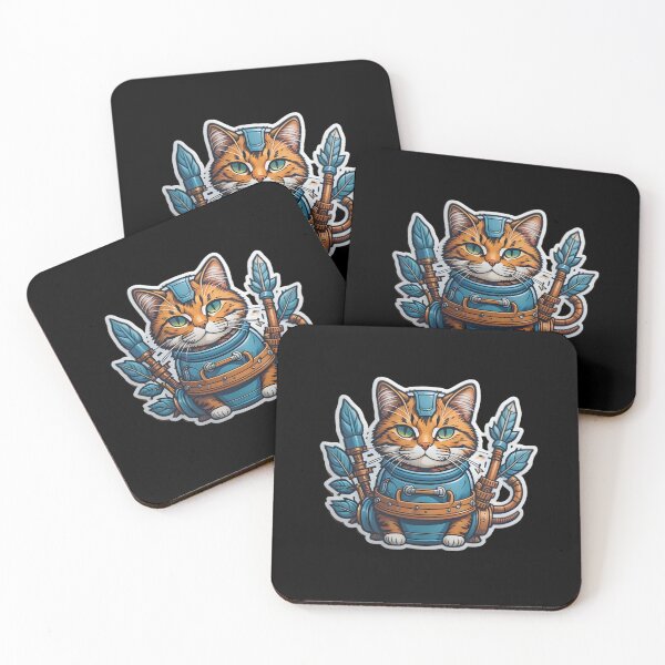 Item preview, Wild fighting cat designed and sold by cuatrilenio.