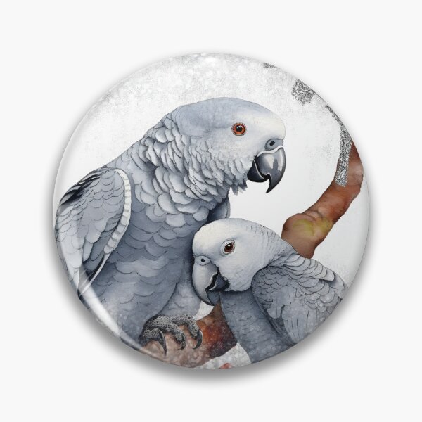 Item preview, Gift Dove Realistic Nature Trees Birds African Gray Parrot designed and sold by TRENDDREAMER ⭐⭐⭐⭐⭐.
