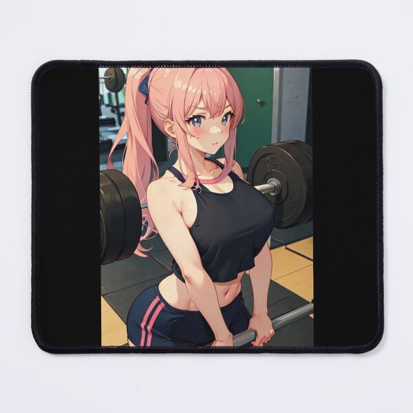Item preview, anime gym girl deadlift gym designed and sold by GymRatz-shop.