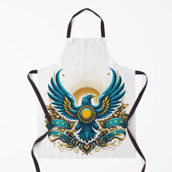 Item preview, Kazakhstan eagle coat of arms flag gift designed and sold by Pineapple-Tree.