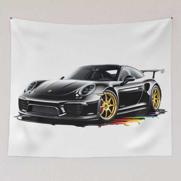 Item preview, Stunning sports car watercolour splash designed and sold by Metaverse8.