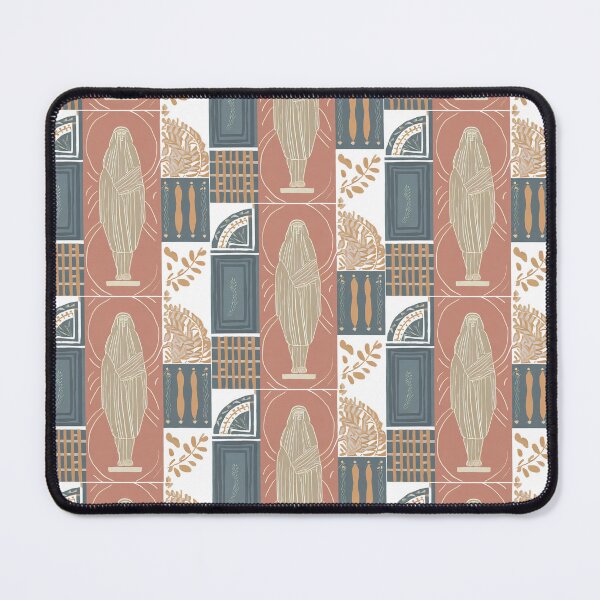 Item preview, boho style traditional Hellenic fabric pattern design designed and sold by ironpalette.