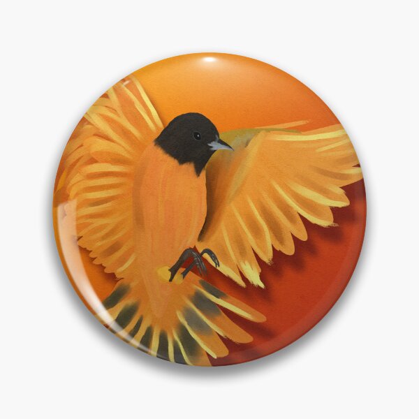 Item preview, Fire Phoenix - Baltimore Oriole  designed and sold by InkWellINever.