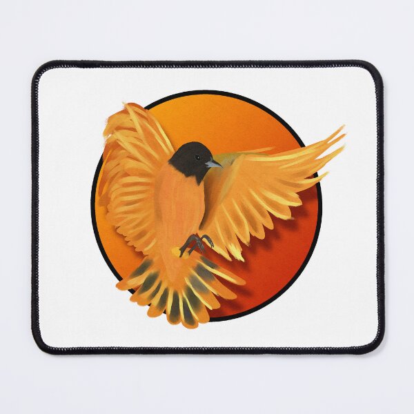 Item preview, Fire Phoenix - Baltimore Oriole  designed and sold by InkWellINever.