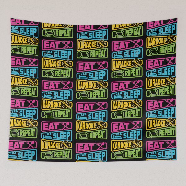 Item preview, Karaoke Lover Eat Sleep Karaoke Repeat designed and sold by jmbeezee.