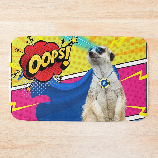 Item preview, Superhero Meerkat -Colorful Mayhem designed and sold by HausKatz.