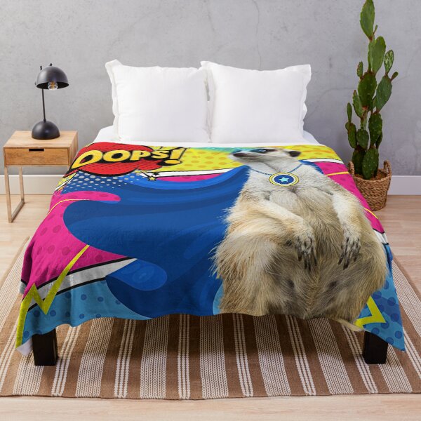 Item preview, Superhero Meerkat -Colorful Mayhem designed and sold by HausKatz.