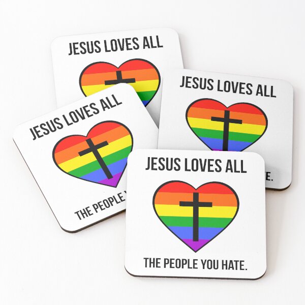 Item preview, Jesus loves all, the people you hate  designed and sold by Rachel the Artist .