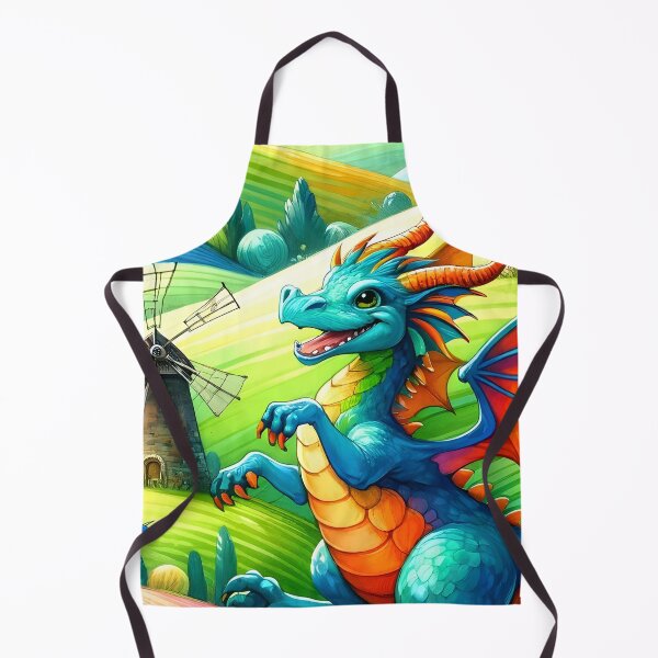 Artikelvorschau, Dragon's Playful Windmill Chase entworfen und verkauft von KNAA.