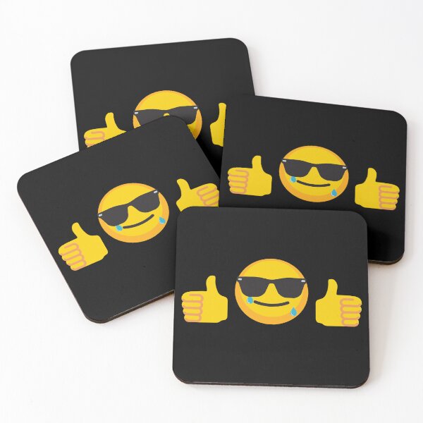 Item preview, Crying Cool Sunglasses Thumbs Up Emoji designed and sold by FrogMoonshot.