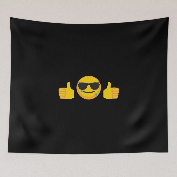 Item preview, Crying Cool Sunglasses Thumbs Up Emoji designed and sold by FrogMoonshot.