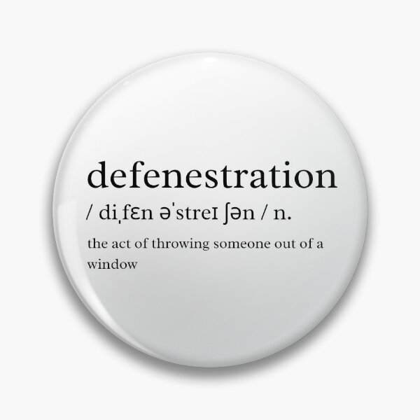 Item preview, Defenestration Definition designed and sold by TheEclecticKat.