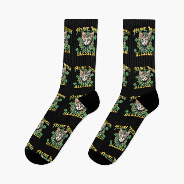 Item preview, FELINE IRISH BLESSED Feline Kitty Design designed and sold by ej-sulu.