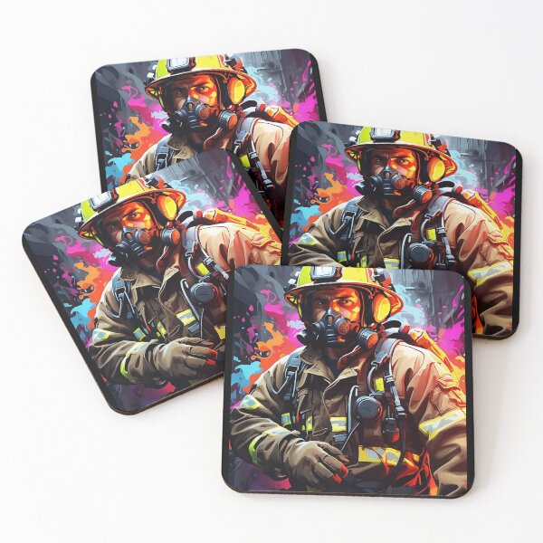 Item preview, Silent Sentinel: The Firefighter's Resolve designed and sold by ArtComixHaven.
