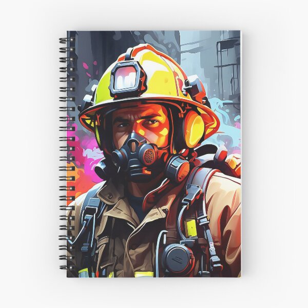 Item preview, Silent Sentinel: The Firefighter's Resolve designed and sold by ArtComixHaven.
