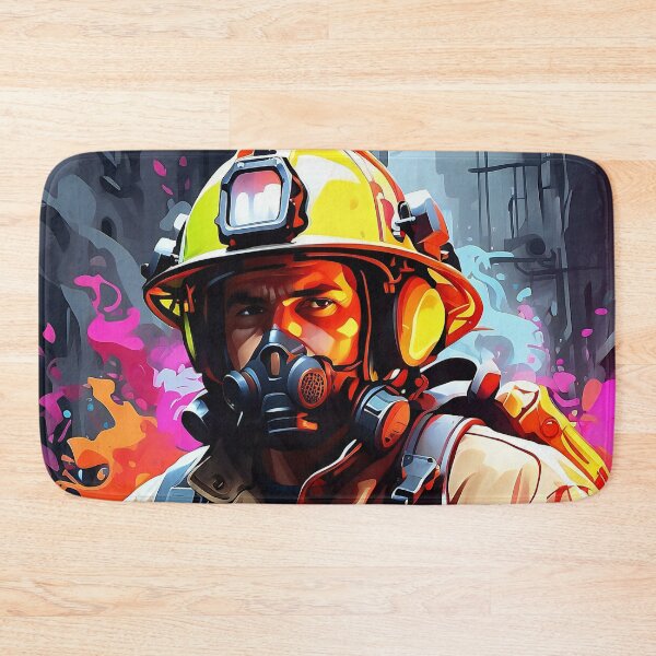 Item preview, Silent Sentinel: The Firefighter's Resolve designed and sold by ArtComixHaven.