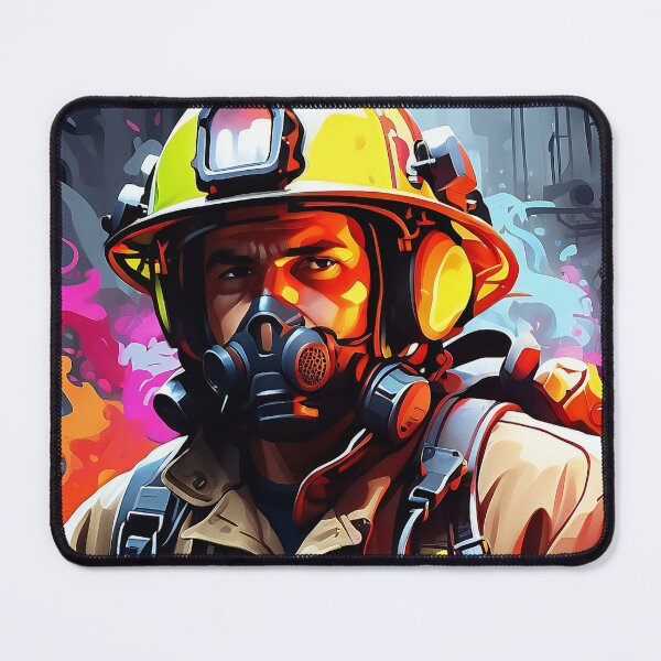 Item preview, Silent Sentinel: The Firefighter's Resolve designed and sold by ArtComixHaven.