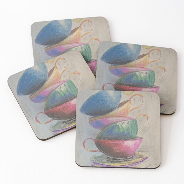 Item preview, Stack of colourful cups designed and sold by mazarte.