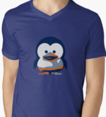 Linux Baby Tux II Men's V-Neck T-Shirt