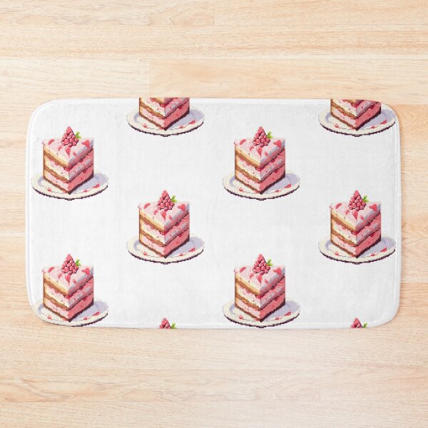 Item preview, Raspberry Cake Slice- Pixel art designed and sold by octoboobs.