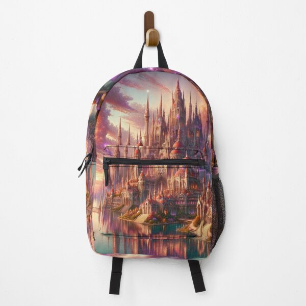 Item preview, Purple Red Kingdom Cityscape designed and sold by imagi-naition.