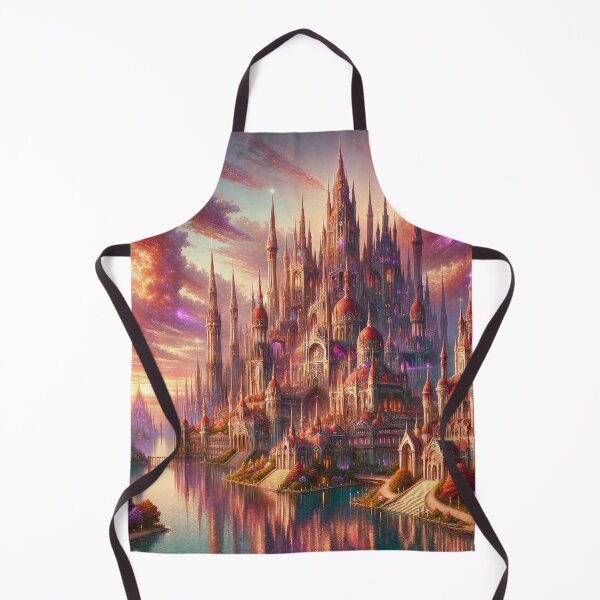 Item preview, Purple Red Kingdom Cityscape designed and sold by imagi-naition.