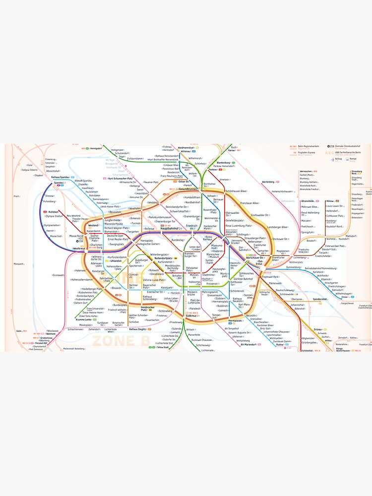 Design-Ansicht von Der neue Liniennetzplan für Berlin (10. Dezember 2023), designt und verkauft von Pasha Omelekhin