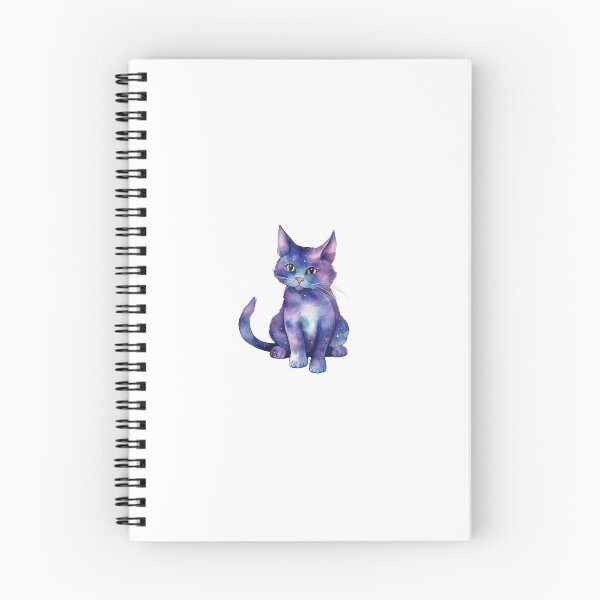 Item preview, Watercolor Space Kitty designed and sold by StickerHarbor.