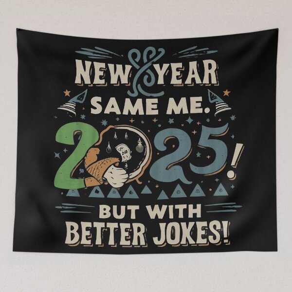 Item preview, New Year New Laughs - Humorous Party Design designed and sold by Emaga Digital Studio.