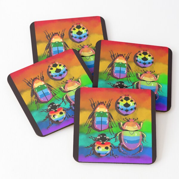 Item preview, Rainbow Beetles designed and sold by Kim Rausch.
