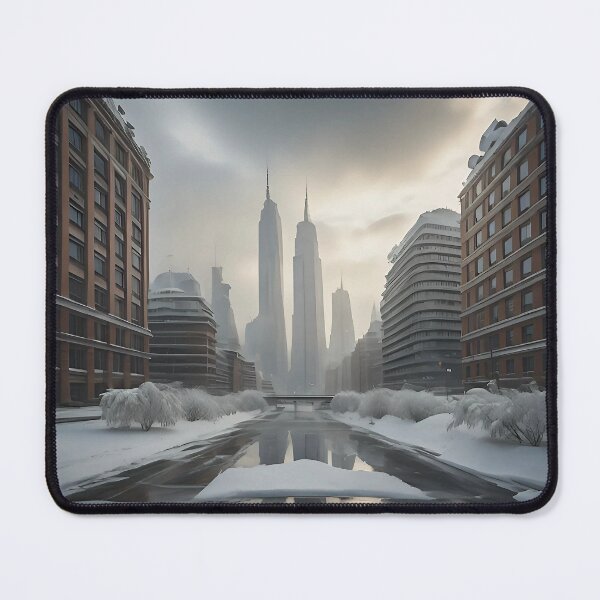 Item preview, snowy city designed and sold by Thiago Pando.
