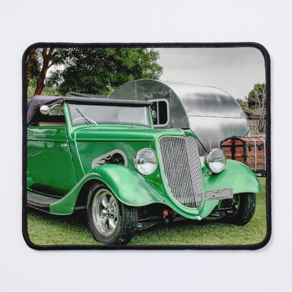 Item preview, Green hot rod with Caravan designed and sold by Cars around Adelaide.