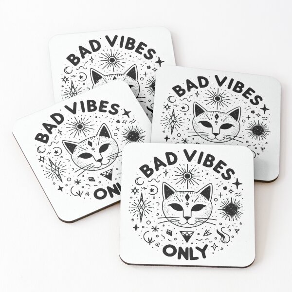 Item preview, Cat Bad Vibes Only designed and sold by DarkDoodlDesign.