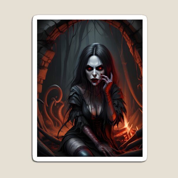 Item preview, Vampiress Kneeling by The Fire designed and sold by DarkJuliettes.